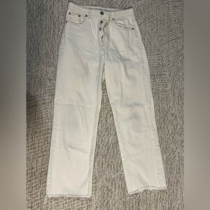 Zara High Rise Wide Leg Jean